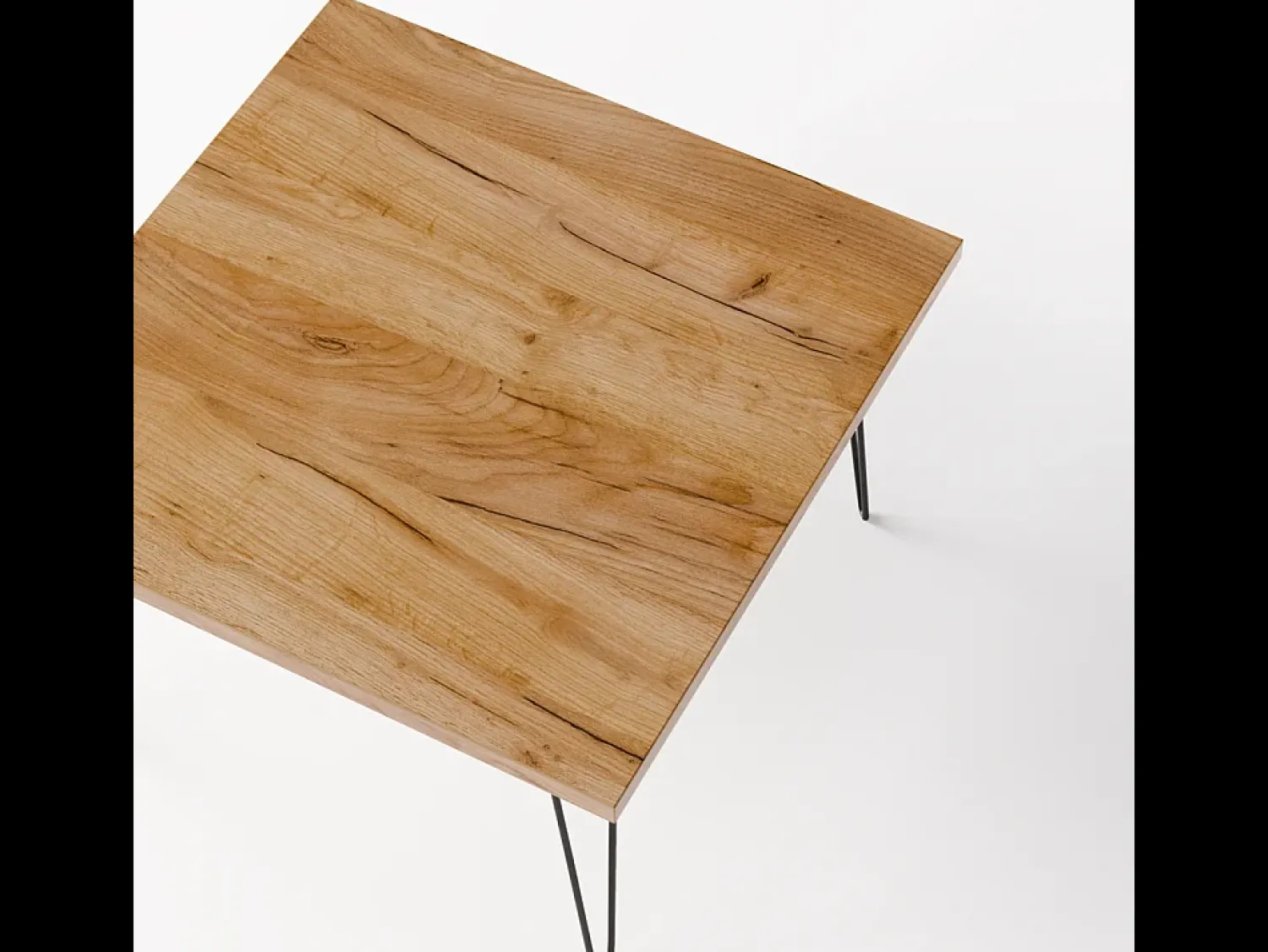 Hot Mesa de centro VIDA 68 x 68 cm para sala de estar, quarto Carvalho Craft Castanho