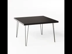 Mesa De Centro| Mesa de centro VIDA 68 x 68 cm para sala de estar, quarto Preto