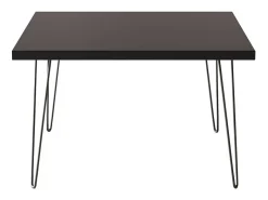 Mesa De Centro| Mesa de centro VIDA 68 x 68 cm para sala de estar, quarto Preto