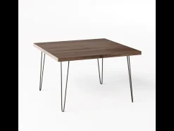 Mesa de centro VIDA 68 x 68 cm para sala de estar, quarto Carvalho Chocolate^ Mesa De Centro