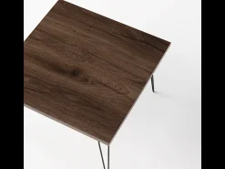 Mesa de centro VIDA 68 x 68 cm para sala de estar, quarto Carvalho Chocolate^ Mesa De Centro