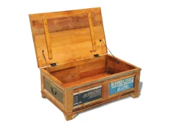 Online vidaxl Mesa de centro vintage com armazenamento, madeira reciclada Castanho