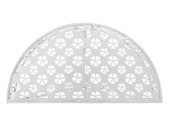 Mesa De Centro* Mesa de centro vintage semicircular metal 72x36x74 cm PT301634 Prateado