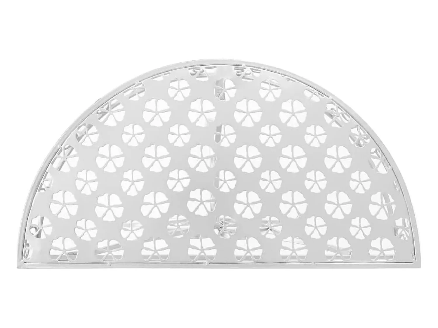 Mesa De Centro* Mesa de centro vintage semicircular metal 72x36x74 cm PT301634 Prateado
