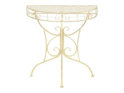 Mesa De Centro* Mesa de centro vintage semicircular metal 72x36x74 cm PT985976 Dourado