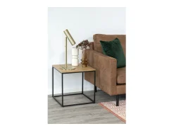 Mesa de Centro Vita, Castanho, 45x45x45 cm, Kendra Home Castanho chocolate