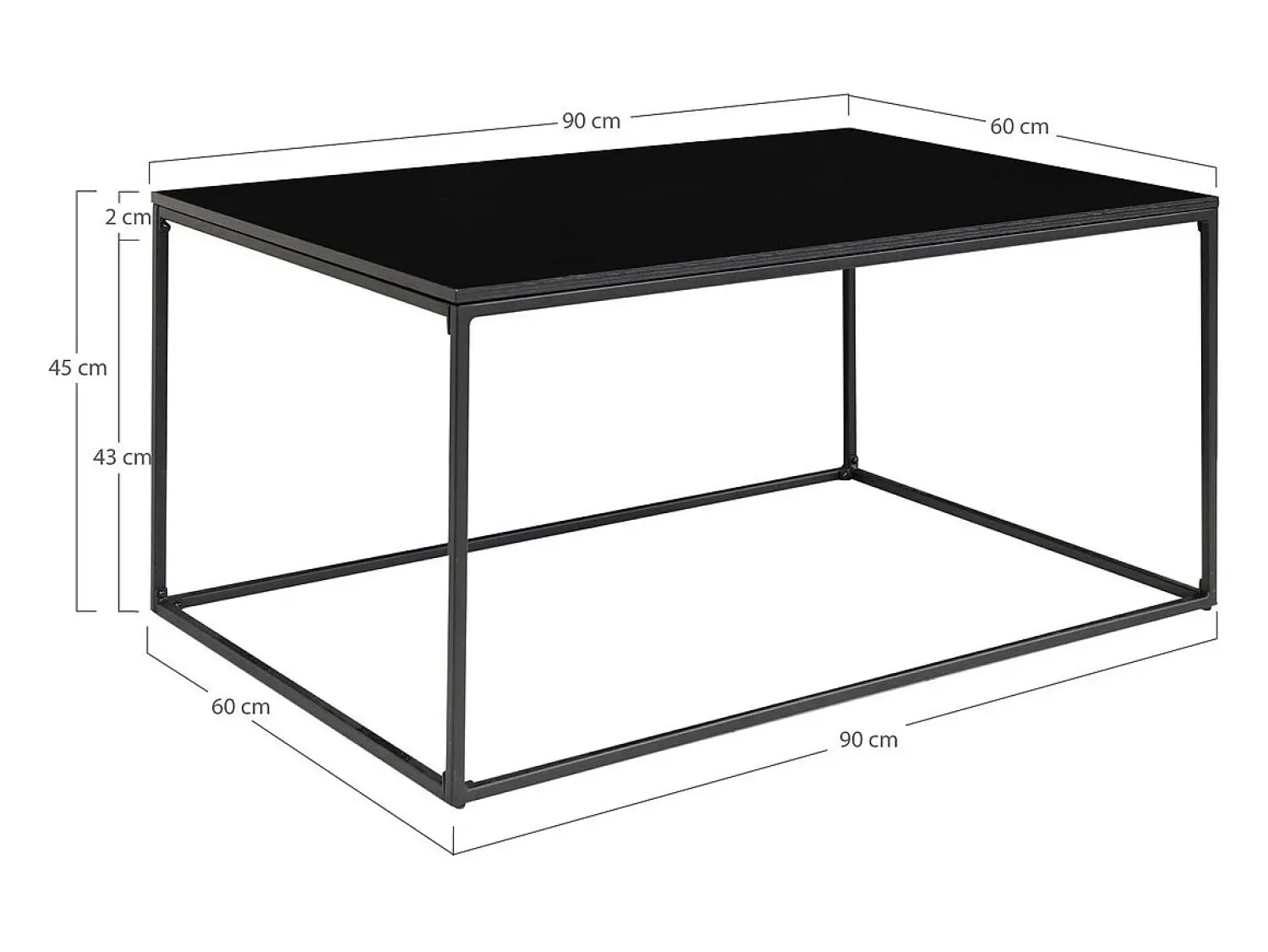 Mesa de Centro Vita, , 60x90x45 cm, Kendra Home^ Mesa De Centro