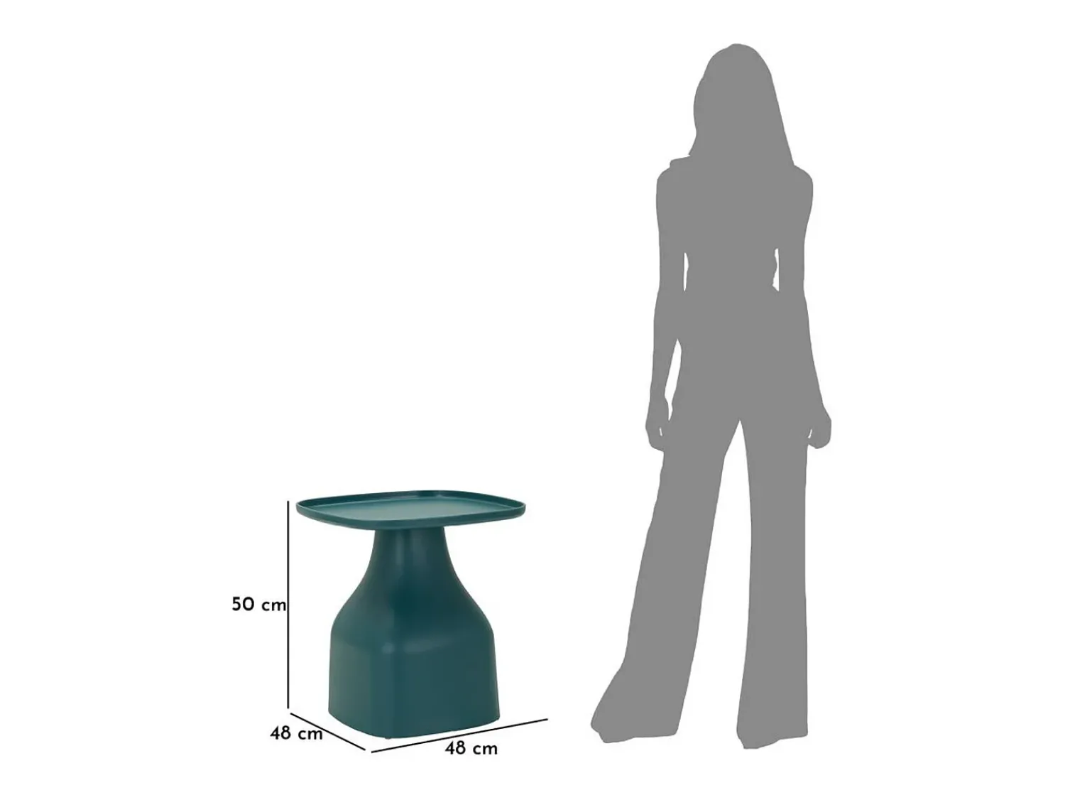 New Mesa de Centro VKH705, , 50x48x48 cm, Kendra Home Azul