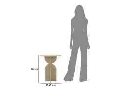Discount Mesa de Centro VKH800, , 45x45x58 cm, Kendra Home Bege