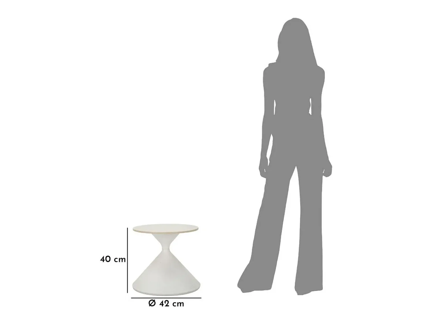 Mesa de Centro VKH528, , 45x45x39 cm, Kendra Home^ Mesa De Apoio