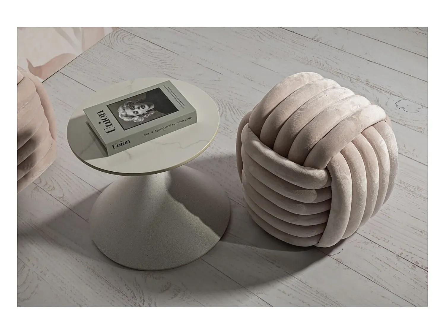 Mesa de Centro VKH528, , 45x45x39 cm, Kendra Home^ Mesa De Apoio