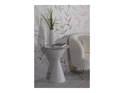 Mesa de Centro VKH527, , 44x44x63 cm, Kendra Home Branco