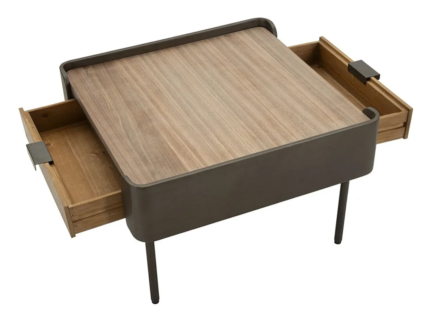 Mesa De Centro| Mesa de Centro VKH518, Castanho, 60x60x41 cm, Kendra Home Cinzento