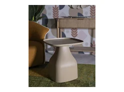 Mesa De Centro* Mesa de Centro VKH711, , 50x48x48 cm, Kendra Home Cinzento