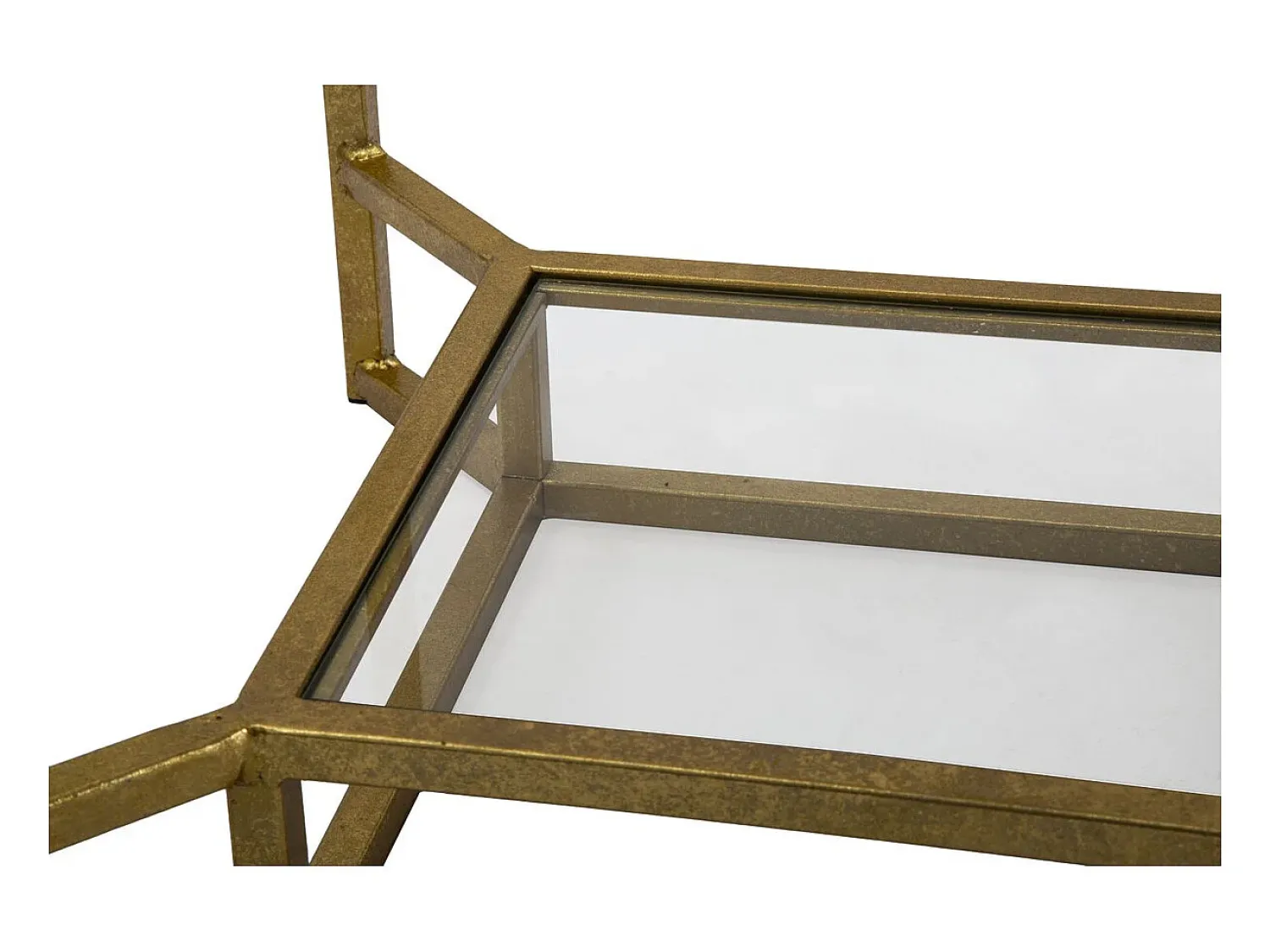 Mesa de Centro VKH536, Ouro, 47x47x60 cm, Kendra Home^ Mesa De Apoio