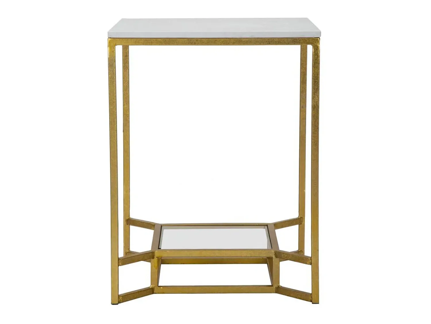 Mesa de Centro VKH536, Ouro, 47x47x60 cm, Kendra Home^ Mesa De Apoio