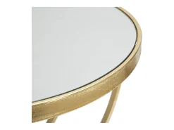 Mesa De Apoio| Mesa de Centro VKH569, Ouro, 35x35x60 cm, Kendra Home Dourado
