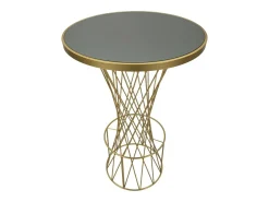 Outlet Mesa de Centro VKH805, Ouro, 70x70x103 cm, Kendra Home Dourado