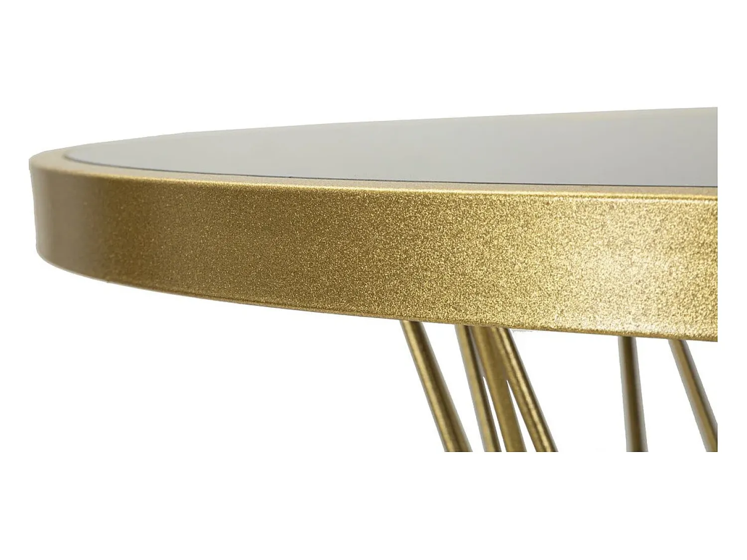 Outlet Mesa de Centro VKH805, Ouro, 70x70x103 cm, Kendra Home Dourado