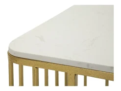 Mesa De Centro* Mesa de Centro VKH792, Ouro, 90x50x50 cm, Kendra Home Dourado