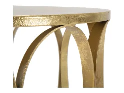 Mesa de Centro VKH520, Ouro, 37x37x58 cm, Kendra Home^ Mesa De Apoio