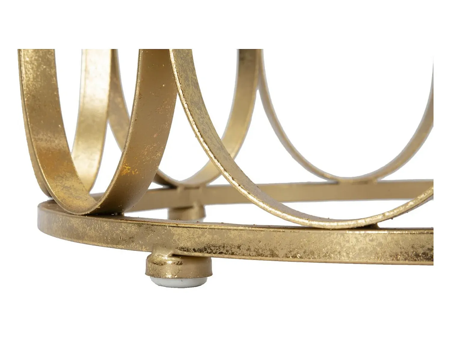 Mesa de Centro VKH520, Ouro, 37x37x58 cm, Kendra Home^ Mesa De Apoio
