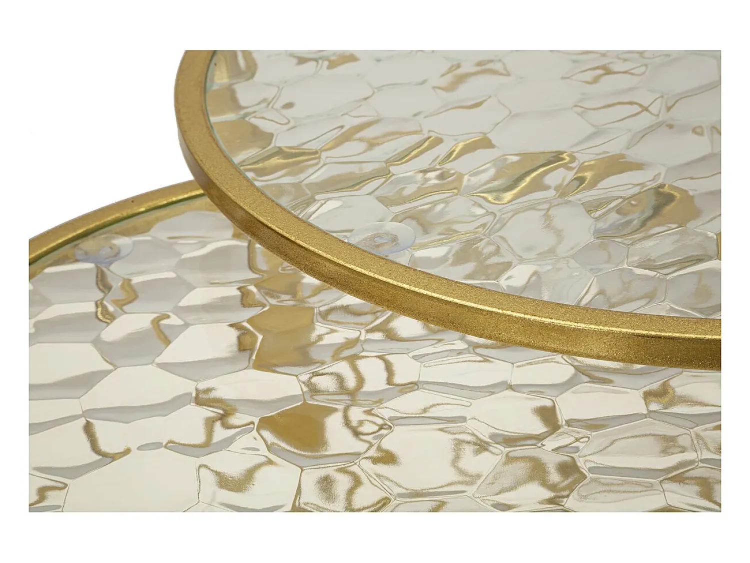 Clearance Mesa de Centro VKH567, Ouro, 70x70x45 cm, Kendra Home Dourado