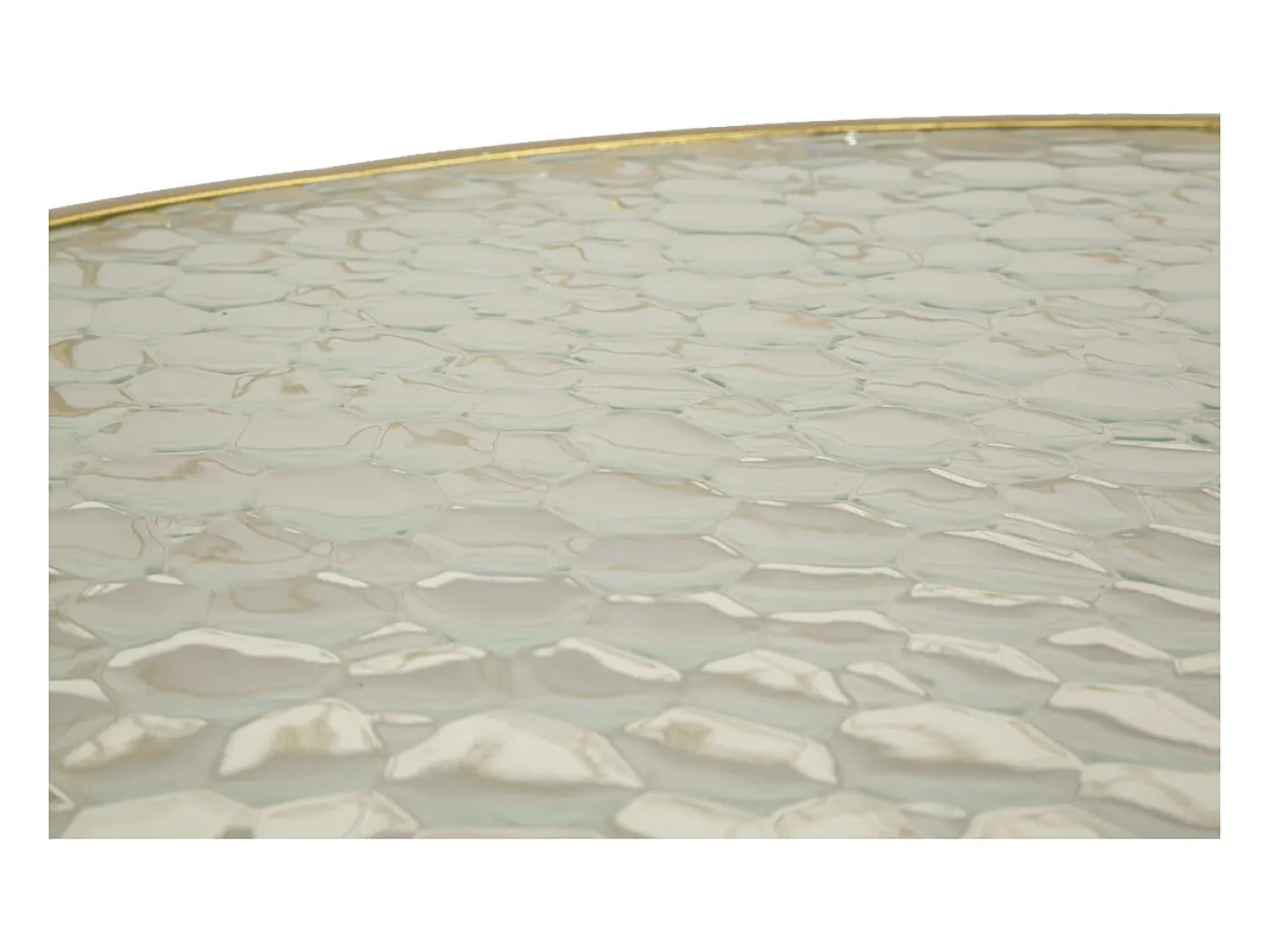 Clearance Mesa de Centro VKH567, Ouro, 70x70x45 cm, Kendra Home Dourado