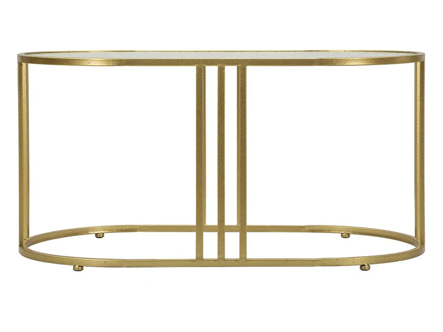 Mesa De Centro* Mesa de Centro VKH797, Ouro, 90x50x45 cm, Kendra Home Dourado