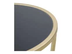 Mesa de Centro VKH601, Ouro, 35x35x75 cm, Kendra Home Dourado