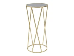 Mesa de Centro VKH601, Ouro, 35x35x75 cm, Kendra Home Dourado