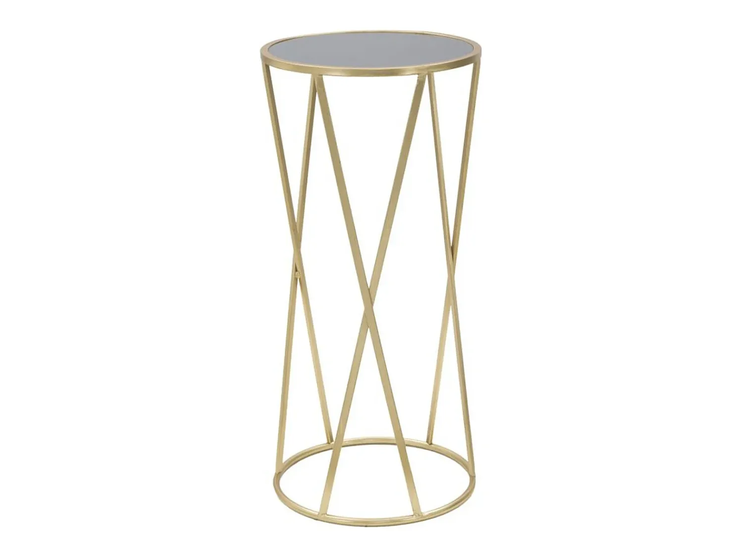 Mesa de Centro VKH601, Ouro, 35x35x75 cm, Kendra Home Dourado