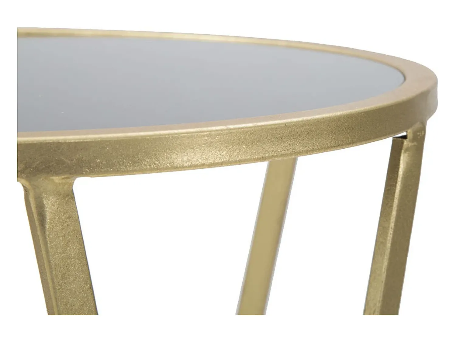 Mesa de Centro VKH601, Ouro, 35x35x75 cm, Kendra Home Dourado