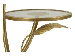 Mesa de Centro VKH802, Ouro, 54x54x69,5 cm, Kendra Home^ Mesa De Apoio