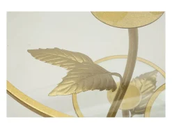 Mesa de Centro VKH802, Ouro, 54x54x69,5 cm, Kendra Home^ Mesa De Apoio