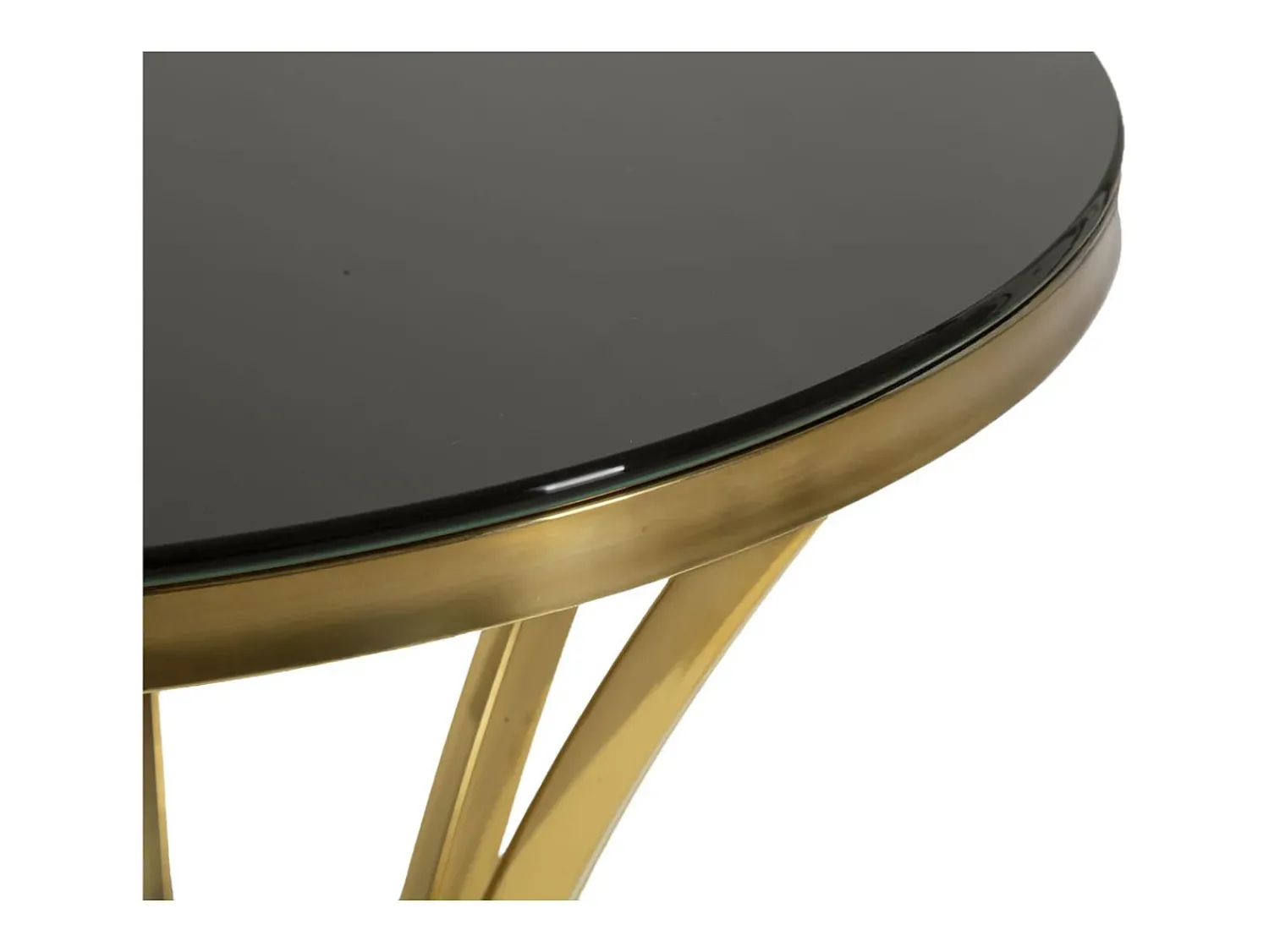 Mesa De Apoio| Mesa de Centro VKH879, Ouro, 50x50x92 cm, Kendra Home Dourado