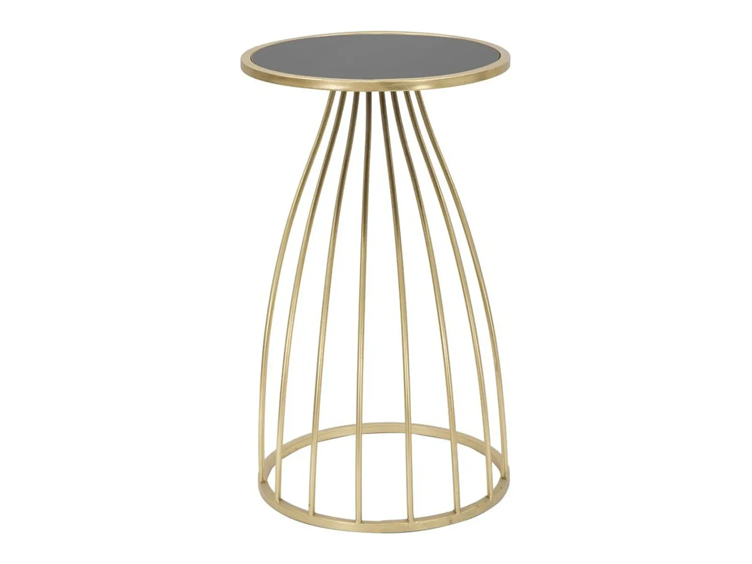 Discount Mesa de Centro VKH548, Ouro, 35x35x60 cm, Kendra Home Preto
