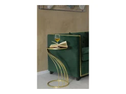 Discount Mesa de Centro VKH548, Ouro, 35x35x60 cm, Kendra Home Preto