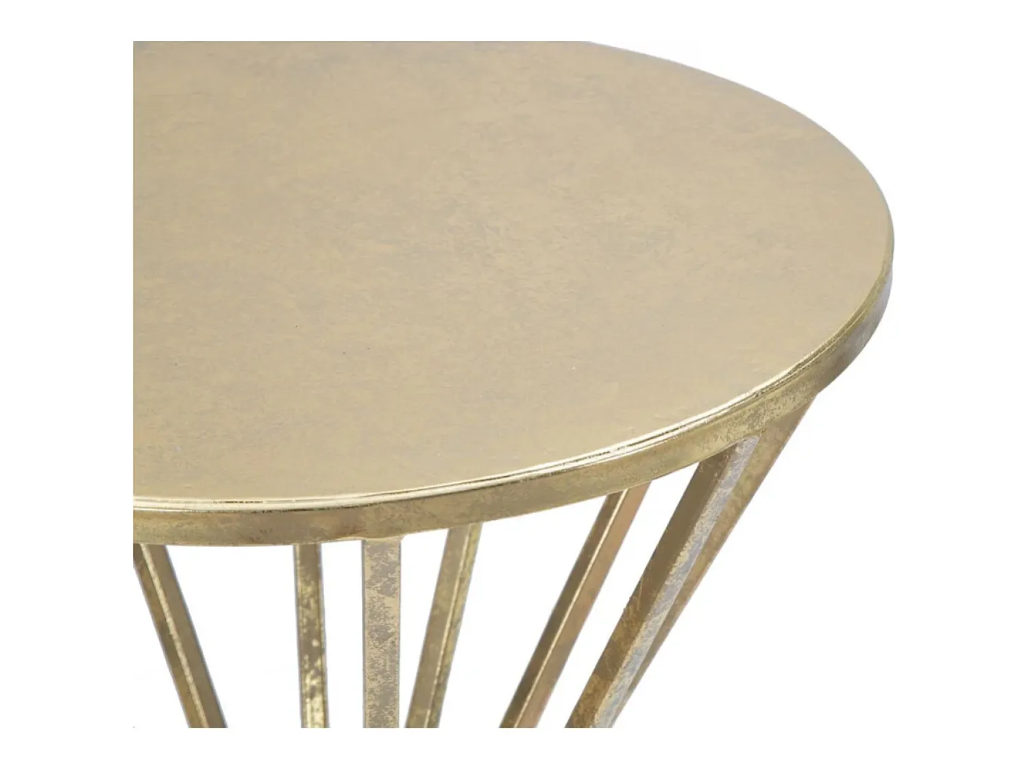 Mesa De Apoio| Mesa de Centro VKH519, Ouro, 38x38x80 cm, Kendra Home Dourado