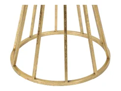 Mesa De Apoio| Mesa de Centro VKH519, Ouro, 38x38x80 cm, Kendra Home Dourado
