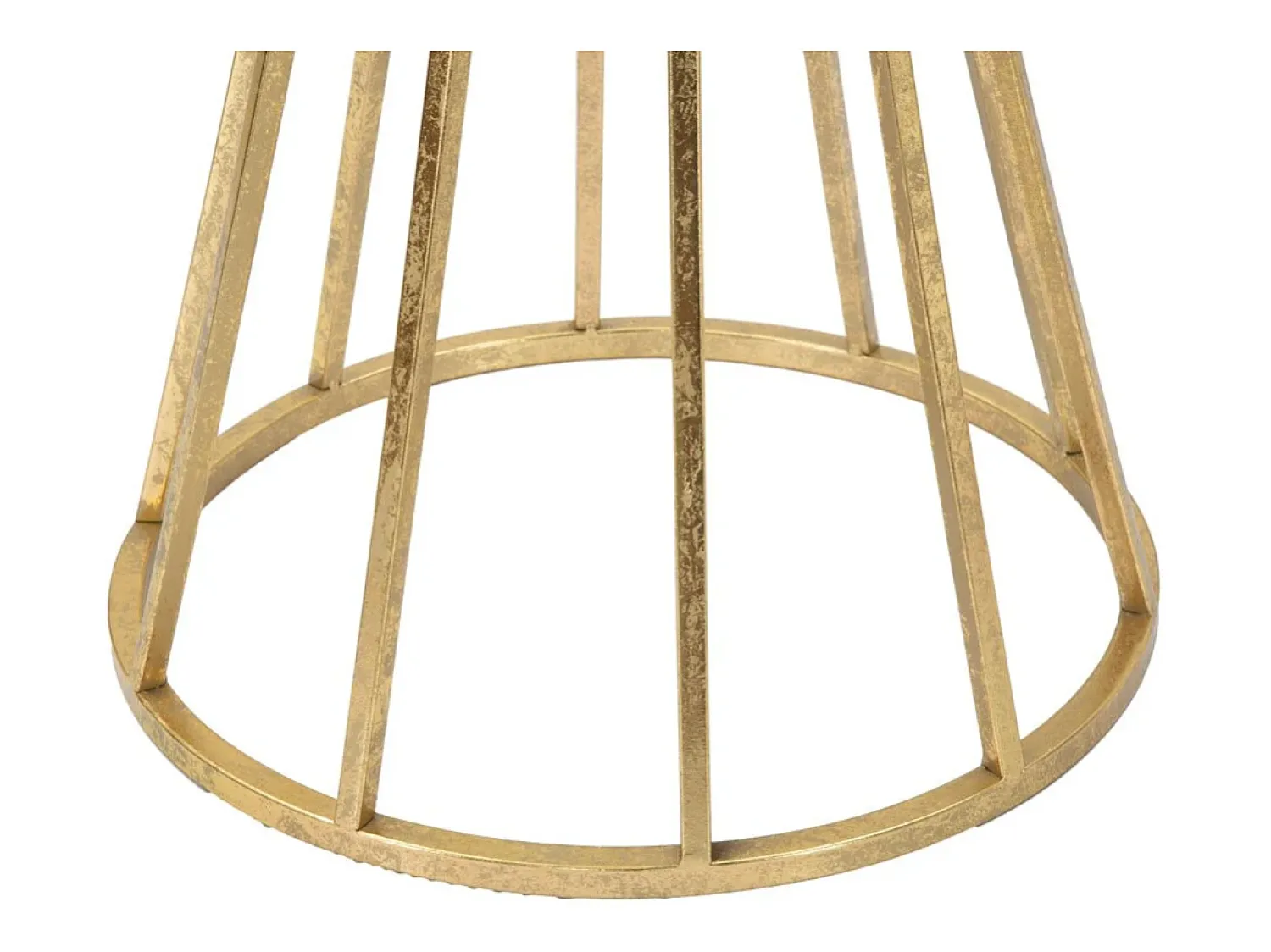 Mesa De Apoio| Mesa de Centro VKH519, Ouro, 38x38x80 cm, Kendra Home Dourado