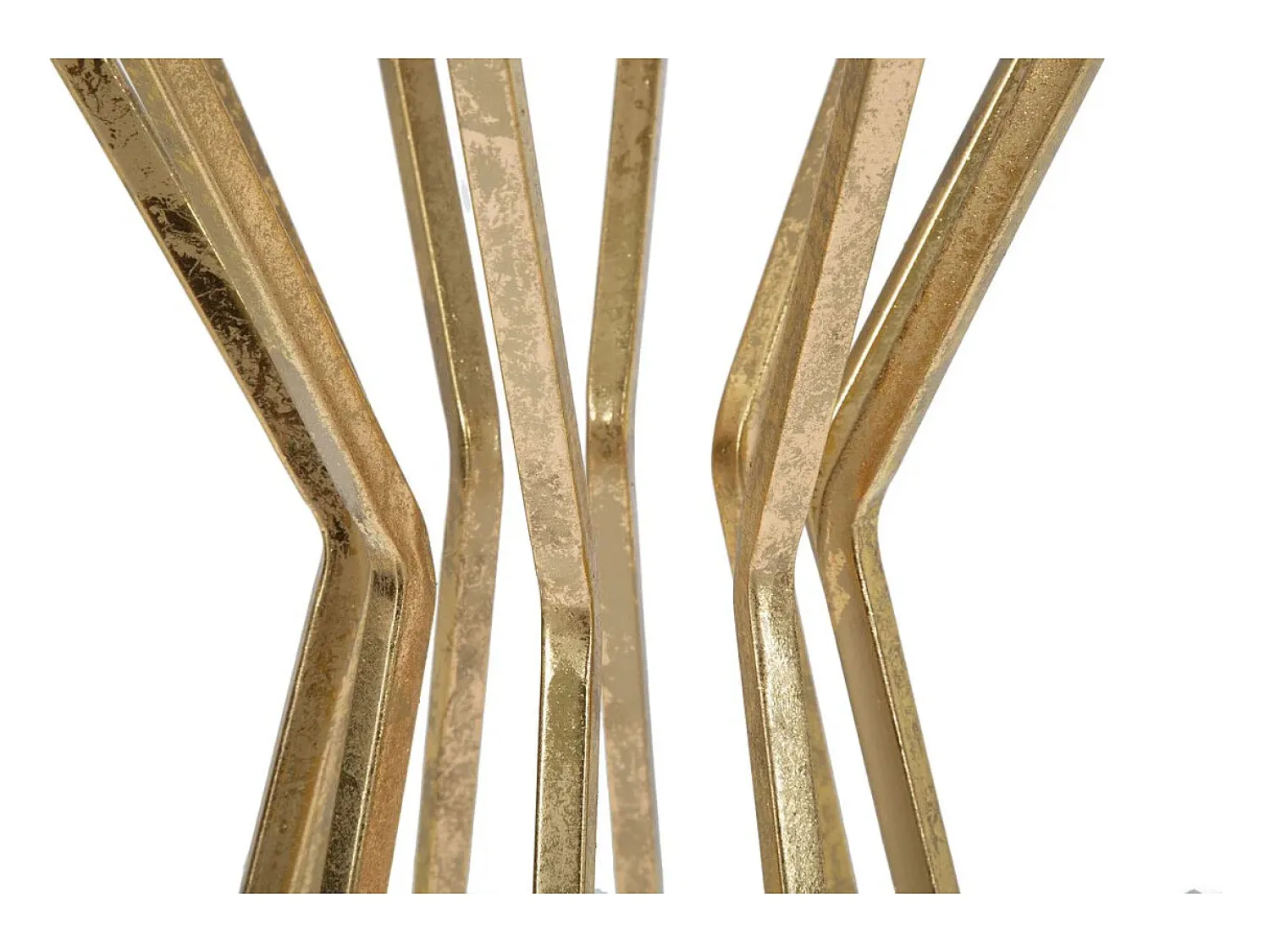 Mesa De Apoio| Mesa de Centro VKH519, Ouro, 38x38x80 cm, Kendra Home Dourado
