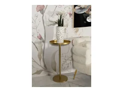 Mesa de Centro VKH578, Ouro, 51x51x100 cm, Kendra Home Dourado