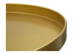 Mesa de Centro VKH578, Ouro, 51x51x100 cm, Kendra Home Dourado