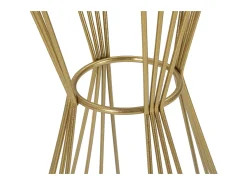 Mesa De Apoio* Mesa de Centro VKH590, Ouro, 40x40x80 cm, Kendra Home Dourado