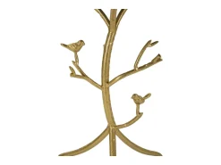 Mesa De Apoio| Mesa de Centro VKH801, Ouro, 38x38x60 cm, Kendra Home Dourado