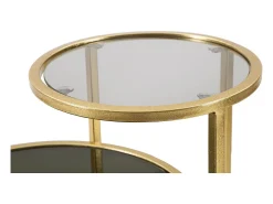 Mesa de Centro VKH570, Ouro, 50x40x60,5 cm, Kendra Home^ Mesa De Apoio
