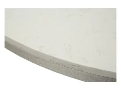 Hot Mesa de Centro VKH806, Prata, 100x100x76,5 cm, Kendra Home Prateado
