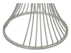 Mesa de Centro VKH581, Prata, 50x50x100 cm, Kendra Home^ Mesa De Apoio