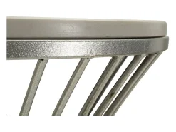 Mesa de Centro VKH581, Prata, 50x50x100 cm, Kendra Home^ Mesa De Apoio